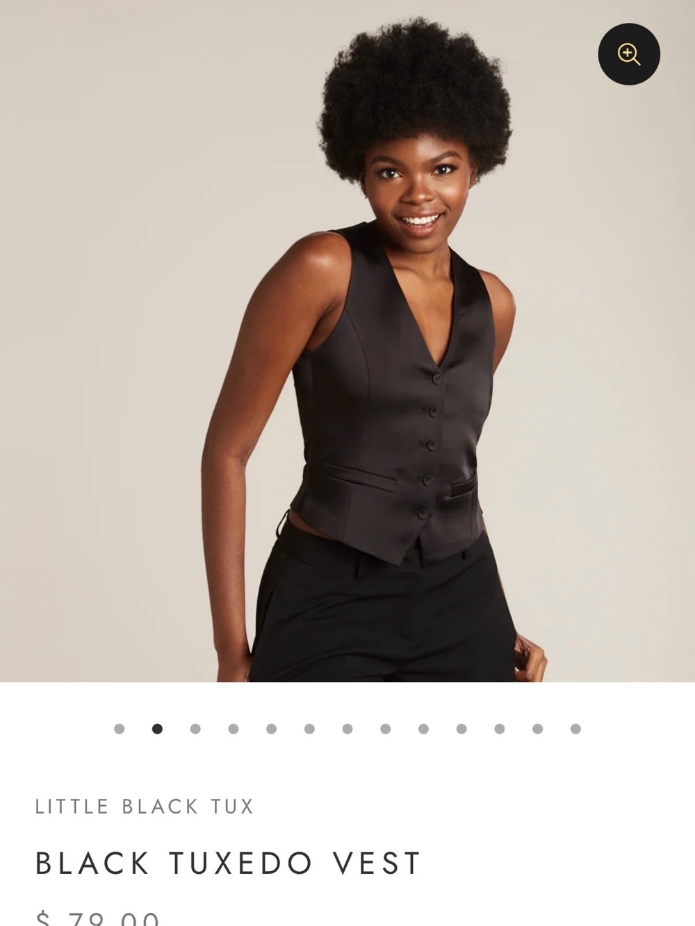 Black Tuxedo Vest